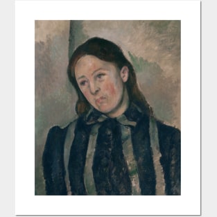 Portrait of Madame Cezanne by Paul Cezanne Posters and Art